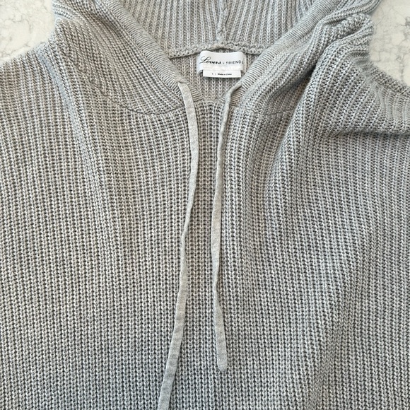 Lovers + Friends cropped gray hoodie - Picture 2 of 6